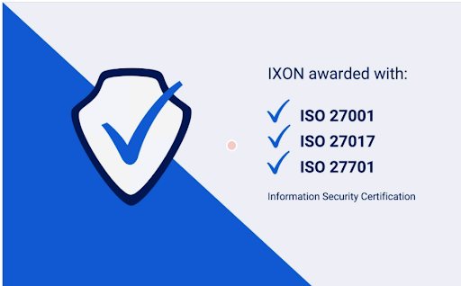 IXON awarded with three ISO certifications