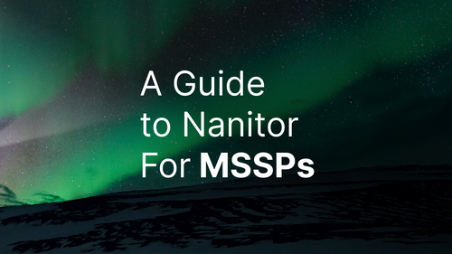 A Guide to Nanitor for MSSPs