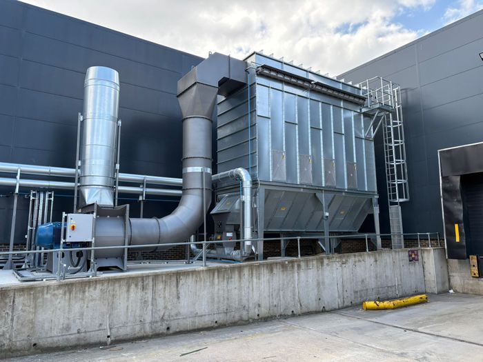 Air Plants Multiair Extraction Filter & Talbott's ATEX fuel silo