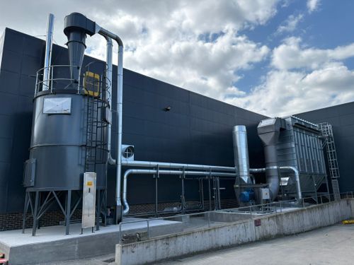 Air Plants Multiair Extraction Filter & Talbott's ATEX fuel silo