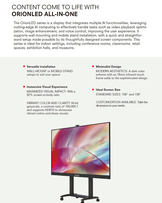 INFiLED Orion Series