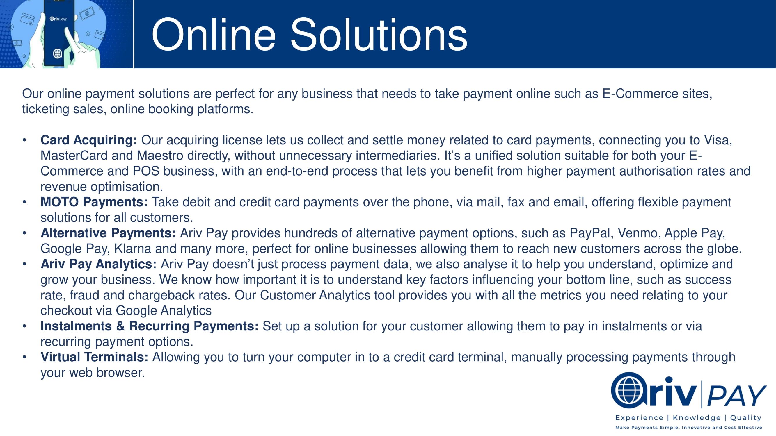 Online Solutions