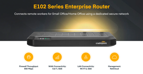 E102 Series Enterprise Router | Connects remote workers for Small Office/Home Office using a dedicated secure network
