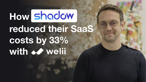 Shadow reduced their SaaS costs by 33% with Welii