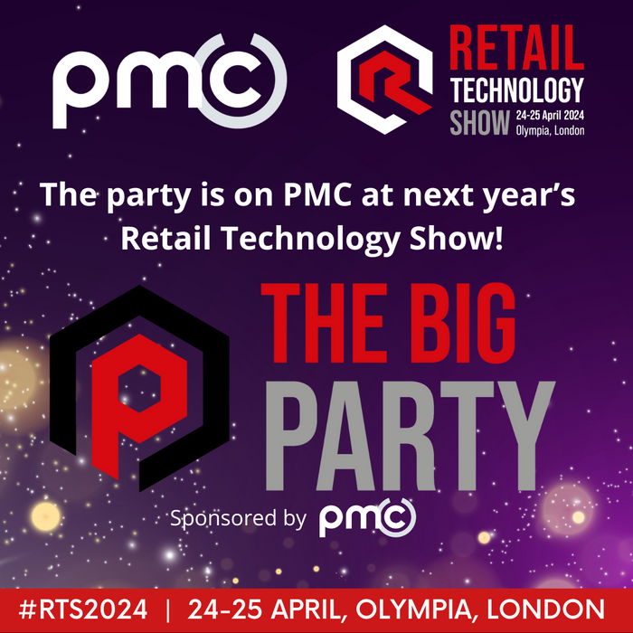 The party is on PMC at next year’s Retail Technology Show! Retail