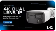 New 4K Dual Lens UNV Camera - 180° View (IPC2K28SE-ADF40KMC-WL-I0)