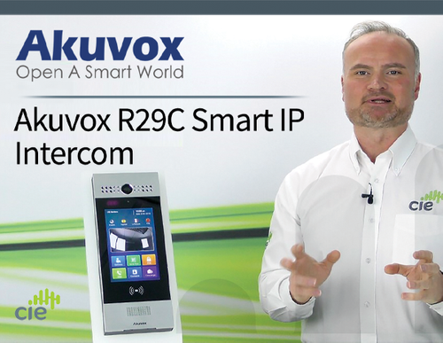 Akuvox R29C Smart IP Intercom - with face recognition & QR code access