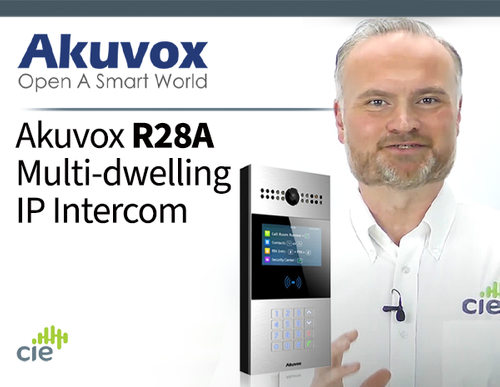 Akuvox R28A Multi-dwelling SIP Intercom with Numeric Keypad, Camera, RFID & IP65