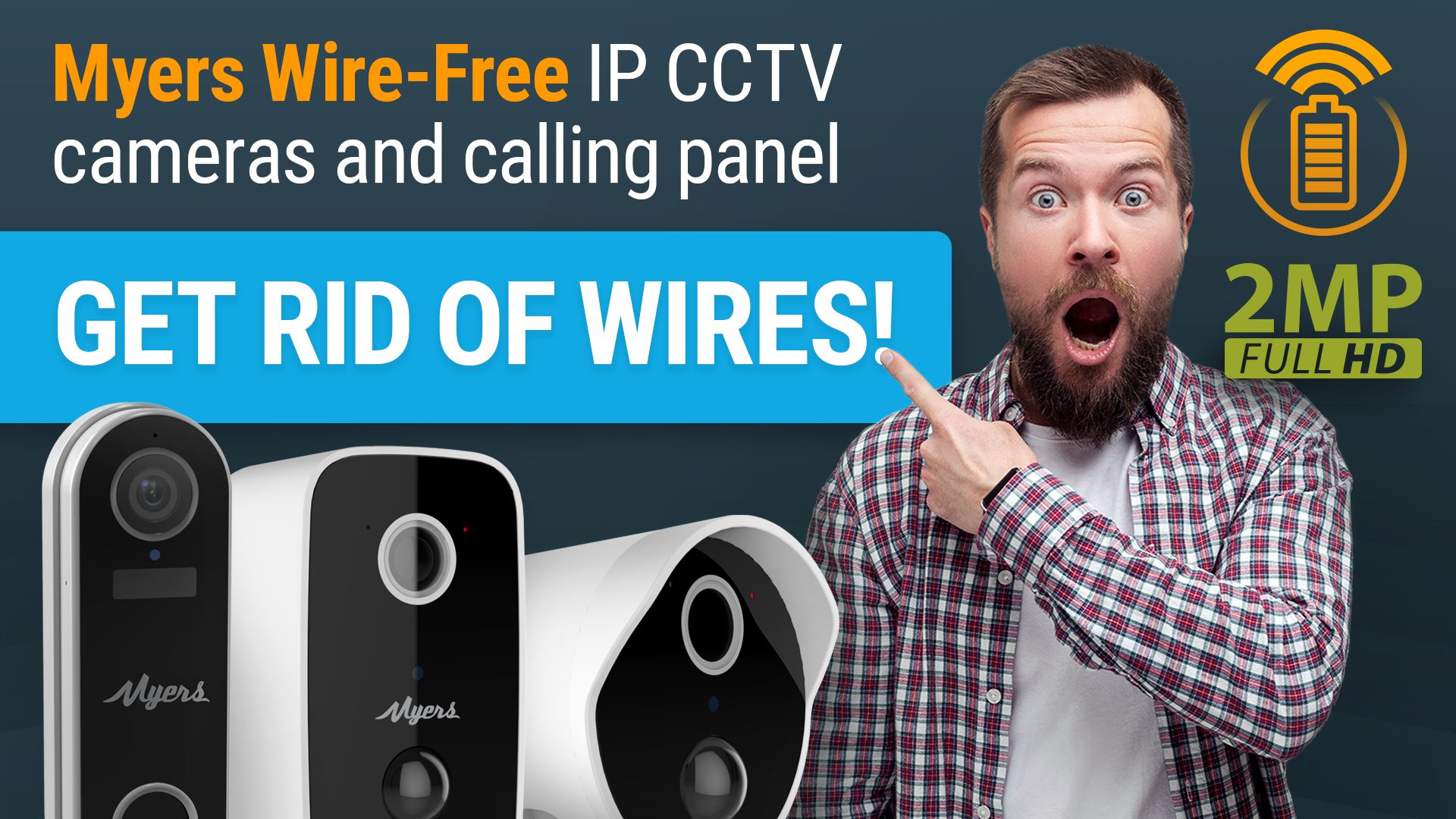 Myers Wire-Free IP CCTV cameras and calling panel
