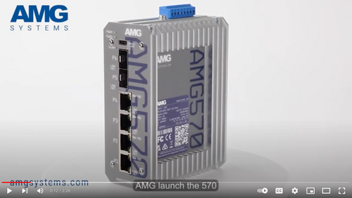 AMG570 COMPACT Industrial layer 2+ Managed Ethernet Switch Video