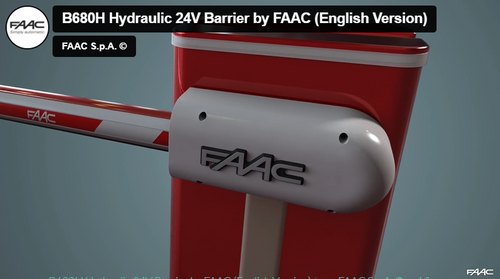 FAAC B680H - 24v Hydraulic Brushless Barrier