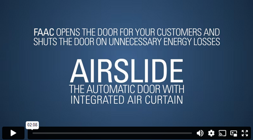 FAAC Airside - Sliding Door with integrated air curtain.