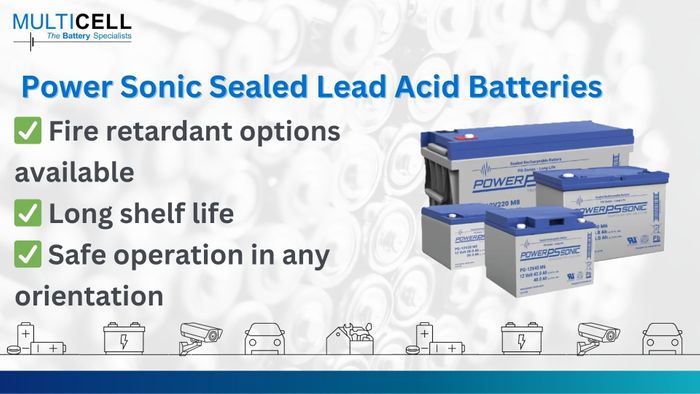 Power Sonic Sealed Lead Acid Batteries (For fire systems, access control, UPS and more)