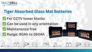 Absorbed Glass Mat Batteries (For CCTV towers)