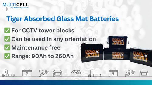 Absorbed Glass Mat Batteries (For CCTV towers)