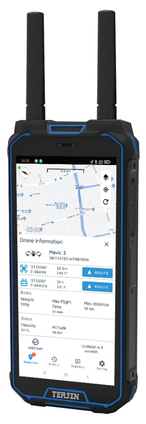 Handheld drone locator