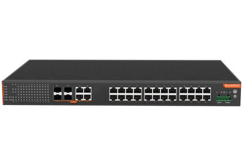 734C24MP SERIES 7 - INDUSTRIAL MANAGED 24 PORT GIGABIT POE+ RACK SWITCH