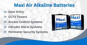 Air Alkaline Batteries by Maxi (Non-rechargeable option for towers)