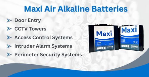 Air Alkaline Batteries by Maxi (Non-rechargeable option for towers)