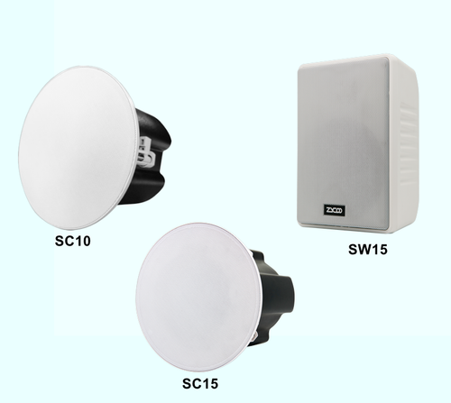 ZYCOO Commercial SIP Indoor Speaker Series (SC10, SC15, SW15)