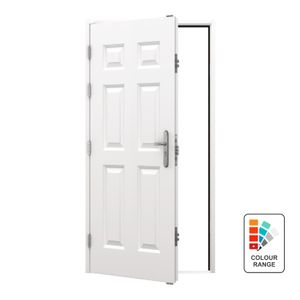 Security Panelled Steel Door
