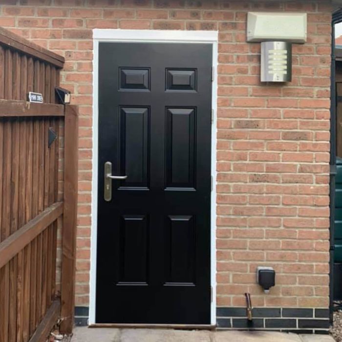 Security Panelled Steel Door