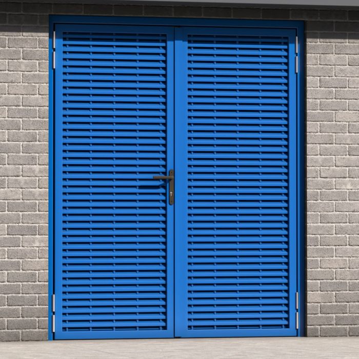 Double Fully Louvred Door