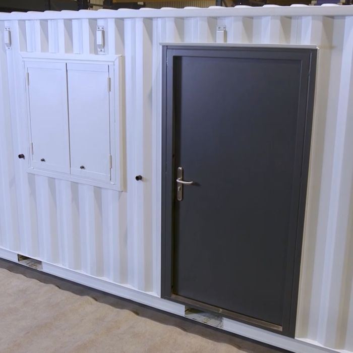 Shipping Container Toilet Door