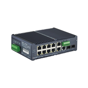 Vi30210U | Hardened Managed 12-Port, L2+, 1G Industrial 90W PoE Ring Switch