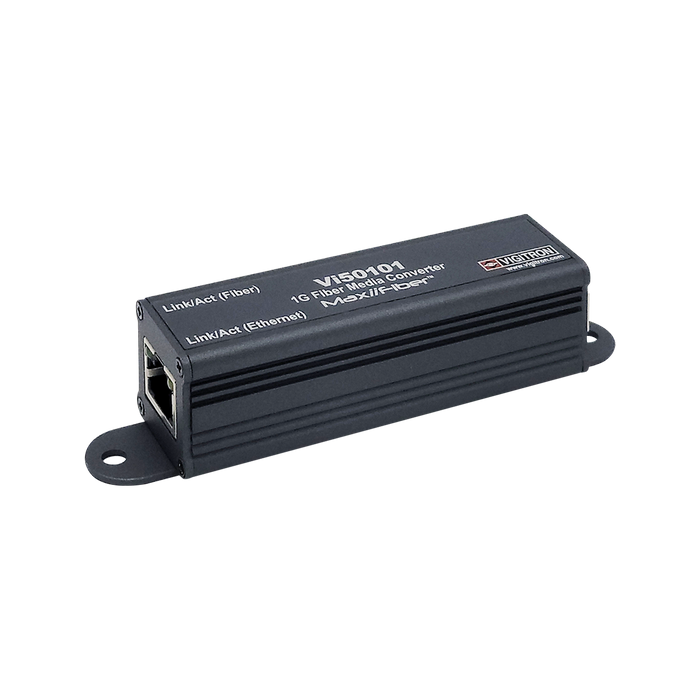 Vi50101 | Single Port Mini PoE Powered 1G Fiber Media Converter