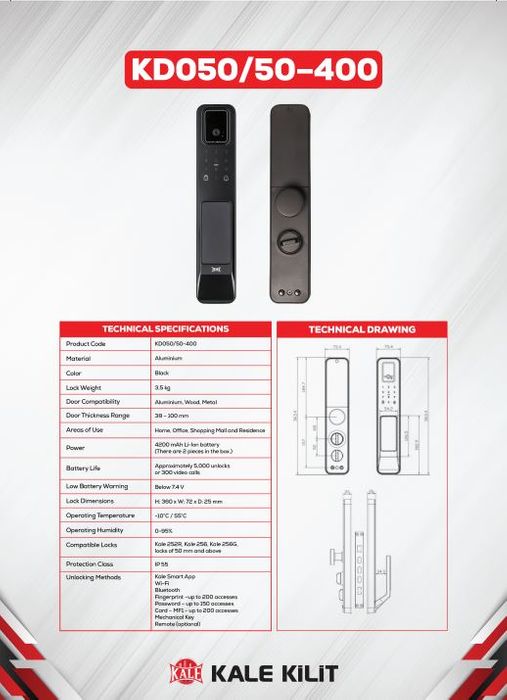 KD050/50-400 Kale Electronic Lock