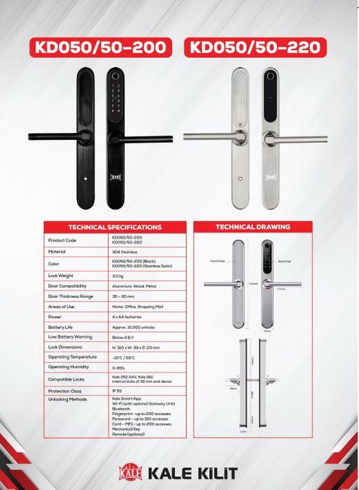 KD050/50-200 Kale Electronic Lock