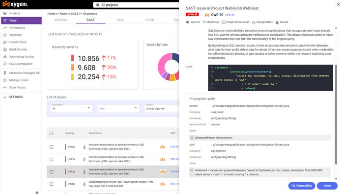 Xygeni, AI-Powered Application Security Platform