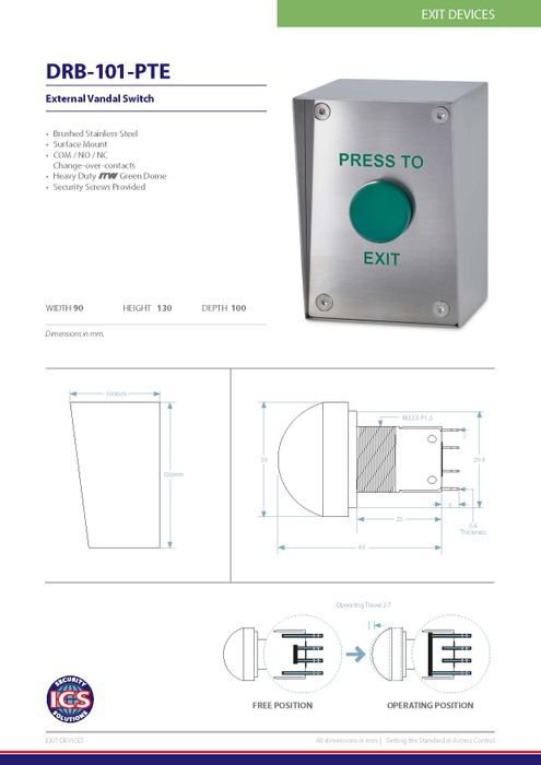 Heavy Duty Anti-Vandal Exit Switches - The Security Event 2026