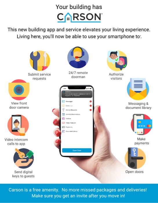 Carson 24/7 Remote Doorman and the One App Resident Experience