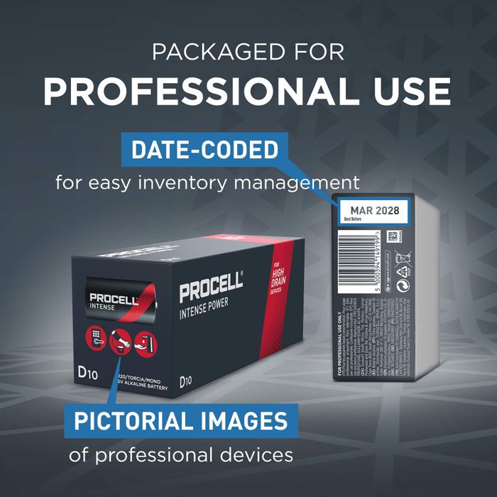 Procell Alkaline Intense Power D