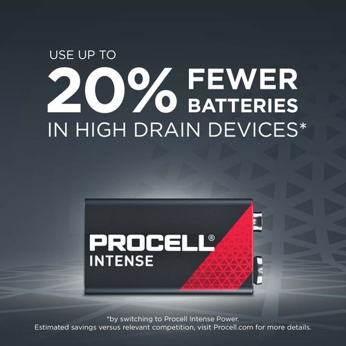 Procell Alkaline Intense Power 9V