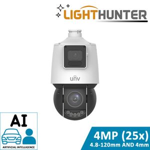 Uniview Dual-Lens PTZ Camera (25X OPTICAL, LIGHTHUNTER, SMART)