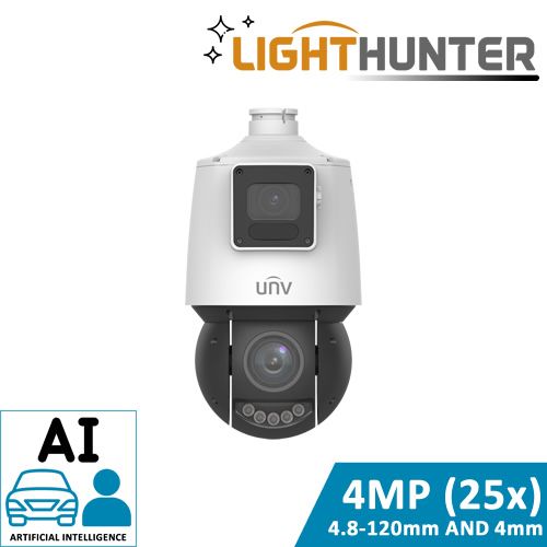Uniview Dual-Lens PTZ Camera (25X OPTICAL, LIGHTHUNTER, SMART)
