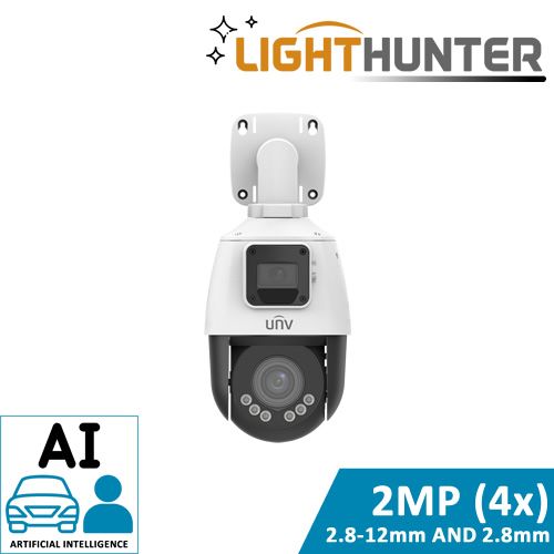 Uniview Dual-Lens PTZ Camera (4X OPTICAL, LIGHTHUNTER, SMART)