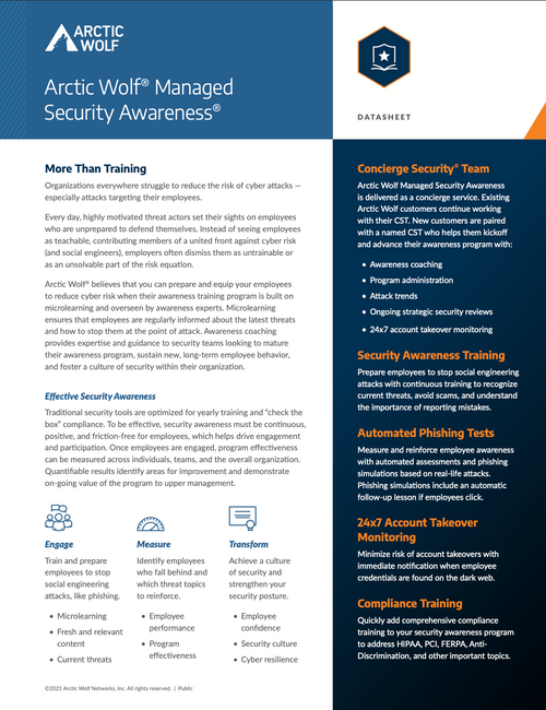 Managed Security Awareness