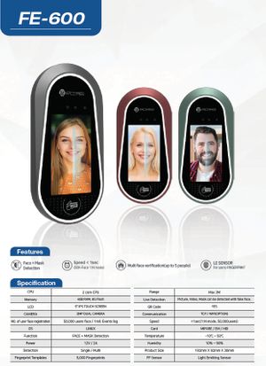 FACE READER - FE-600
