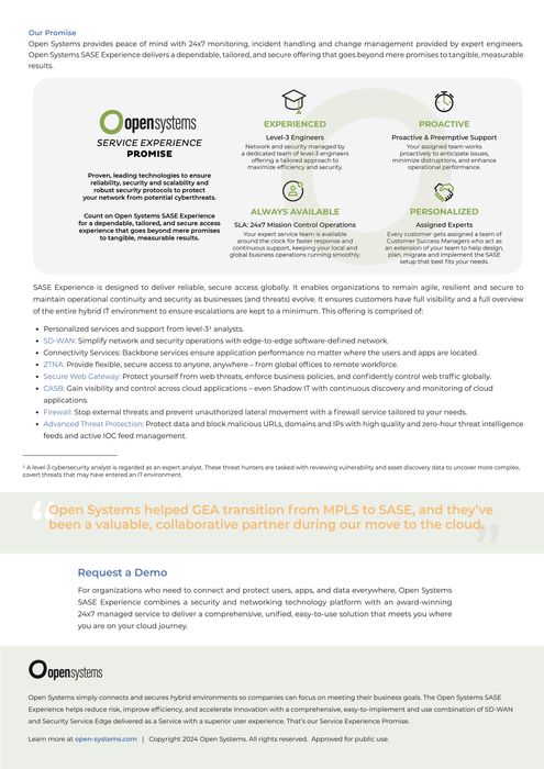 Solution Brief - SASE-Experience