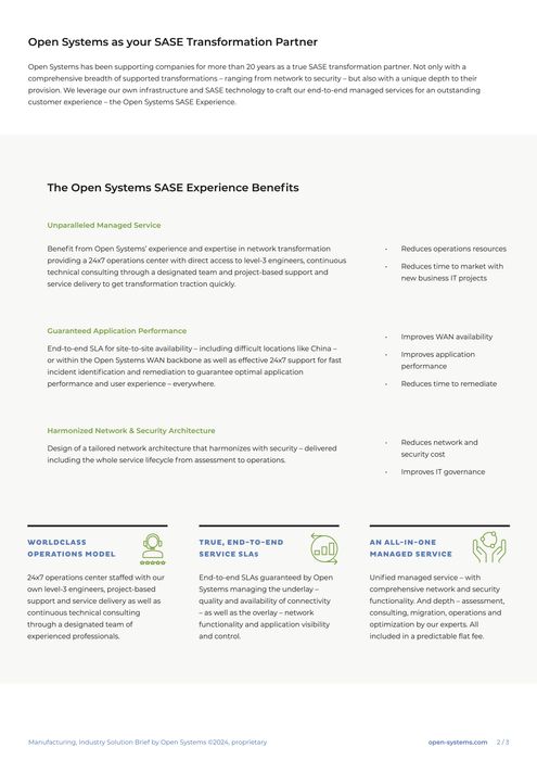 Migrate from DIY SD-WAN to Open Systems SASE Experience