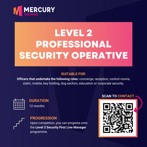 Level 2 Professional Security Operative Apprenticeship