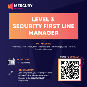 Level 3 Security First Line Manager Apprenticeship