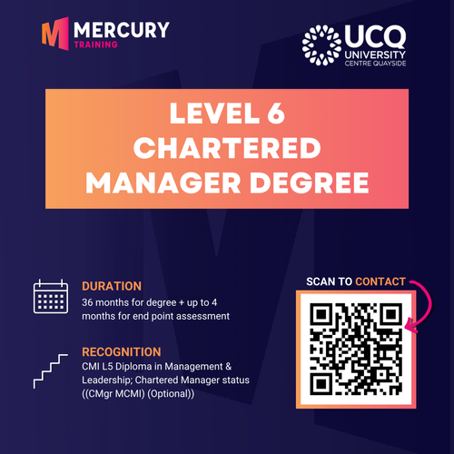 Level 6 Chartered Manager Degree Apprenticeship
