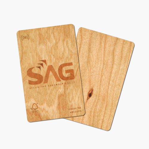 ?EcoMe?Wooden Card