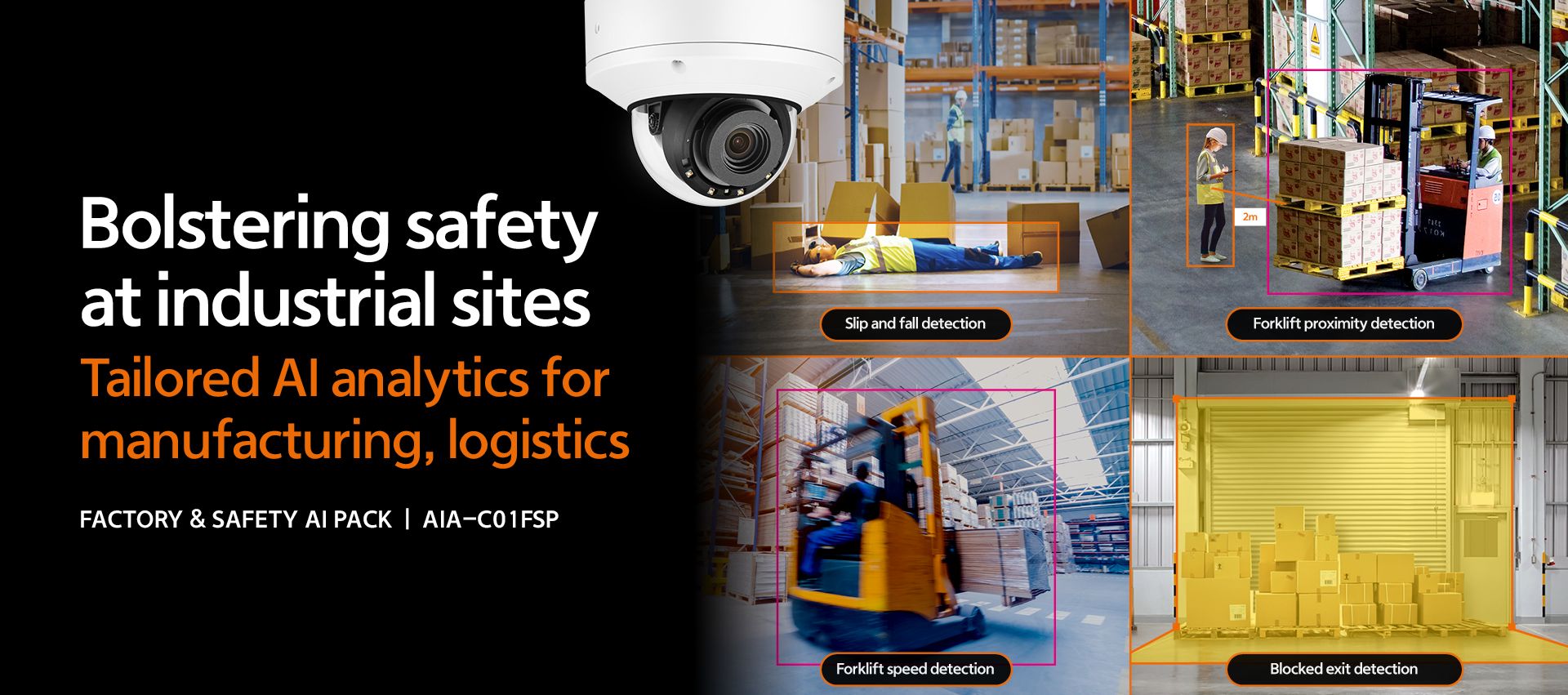Elevating safety standards with Hanwha Vision’s Factory & Safety AI Pack