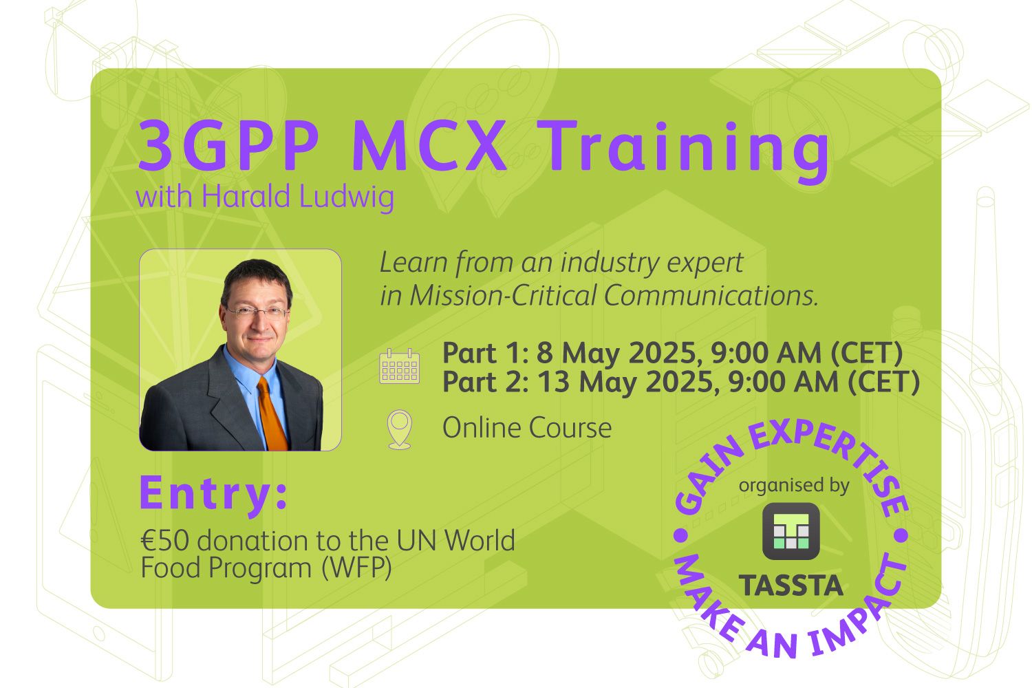 3GPP Mission-Critical 2-day Online Training Session with Harald Ludwig